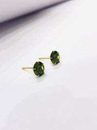 Thumbnail for Lime Gem Stone Earrings