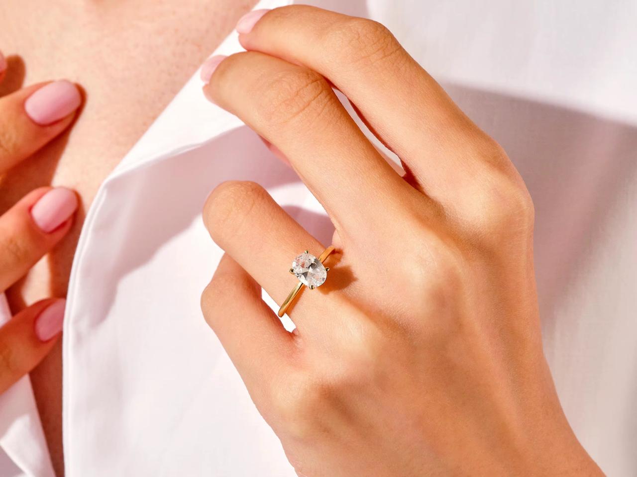 Oval Golden Ring