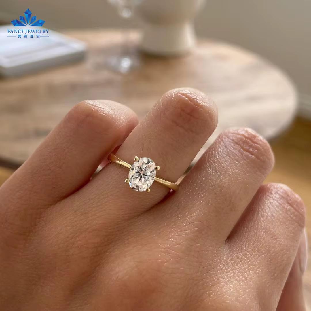Oval Golden Ring