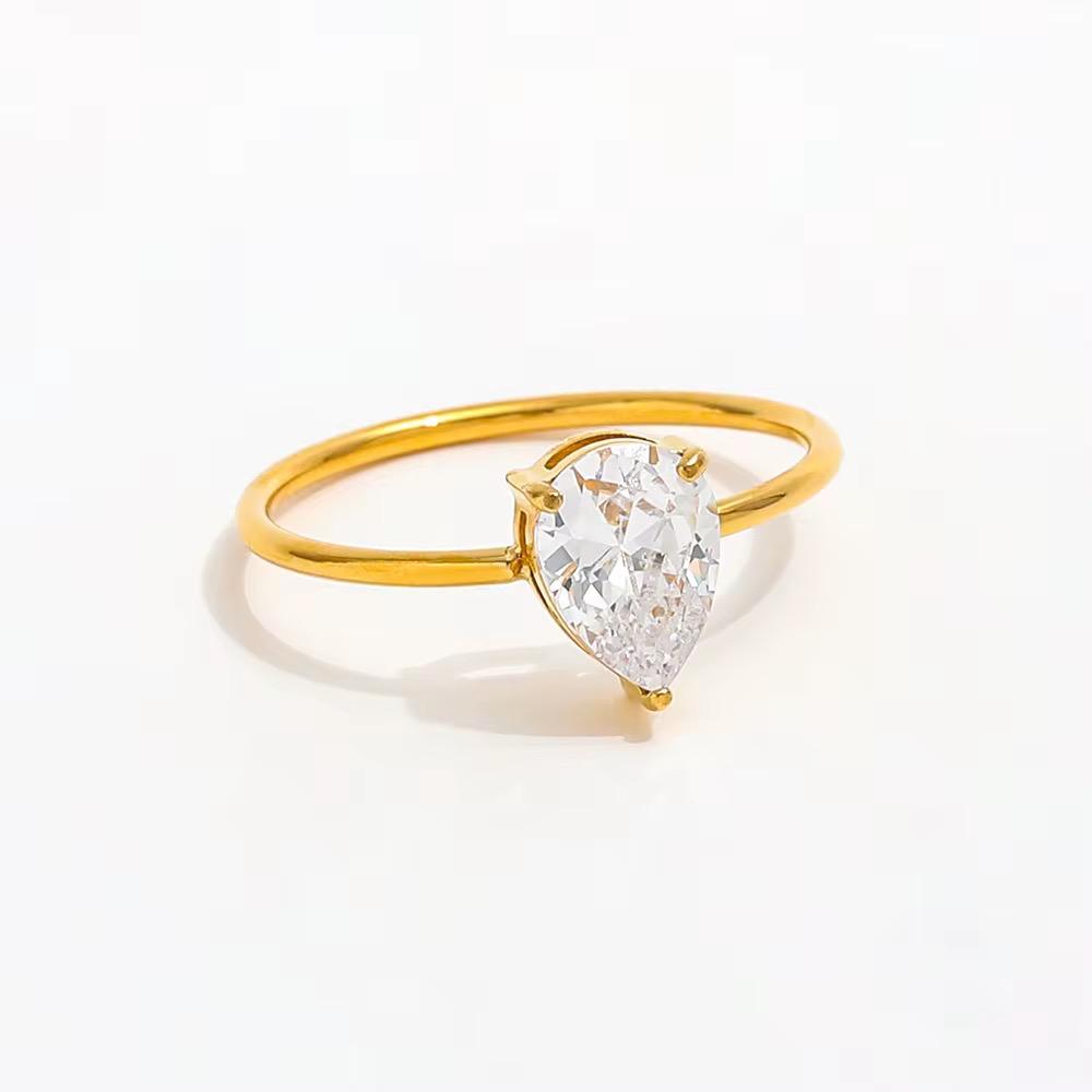 Golden Drop Ring