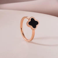 Thumbnail for Black Flower Rose Ring