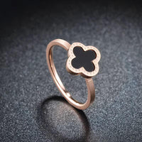 Thumbnail for Black Flower Rose Ring
