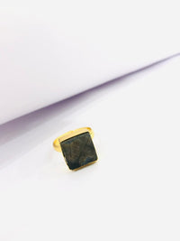 Thumbnail for Greenish Raw Stone Ring