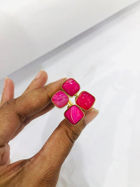 Thumbnail for Pink Golden Stone Ring
