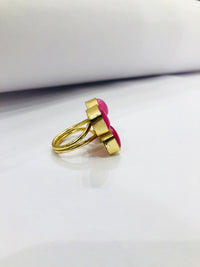 Thumbnail for Pink Golden Stone Ring