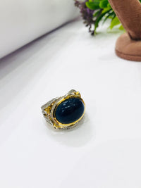Thumbnail for Golden Black Stone Ring