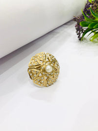 Thumbnail for Pearl Jadau Ring