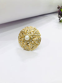 Thumbnail for Pearl Jadau Ring