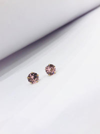 Thumbnail for Pink Gem Stone Earrings