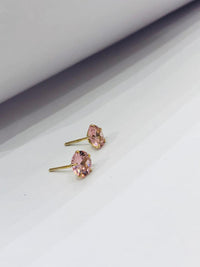 Thumbnail for Pink Gem Stone Earrings