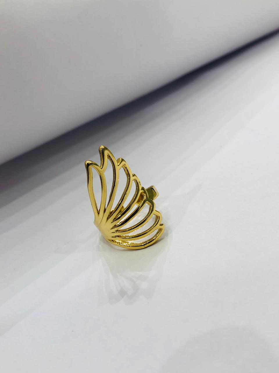 Golden Butterfly Ring