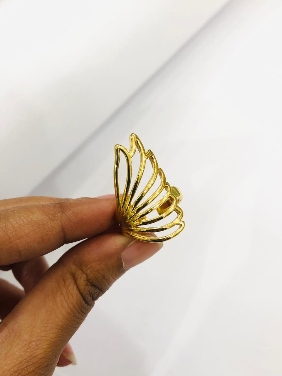 Golden Butterfly Ring