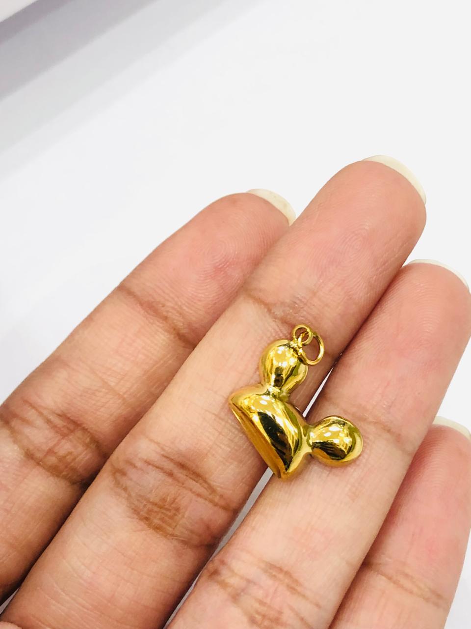 Golden Teddy Pendant
