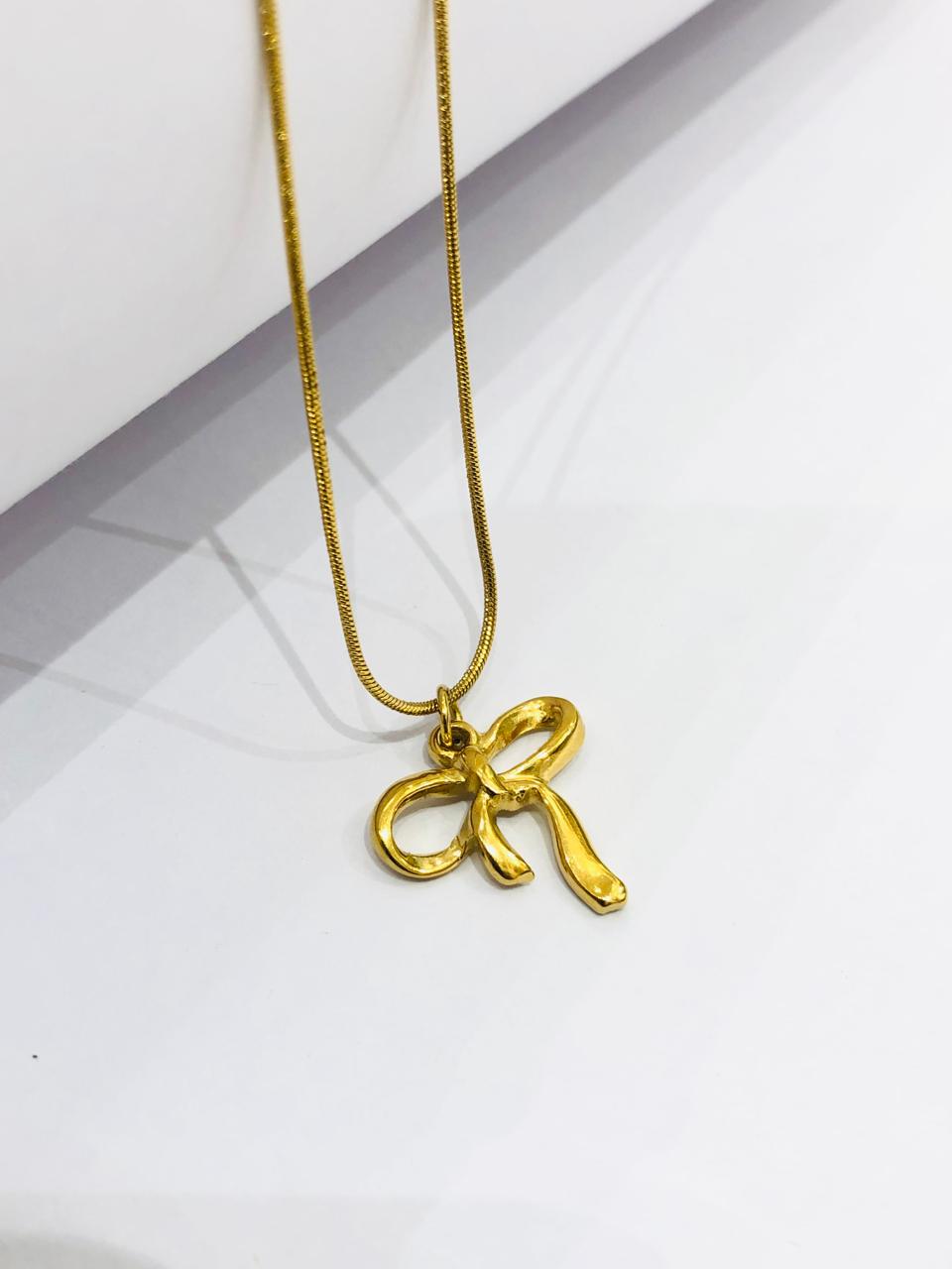 Bow Golden Pendant