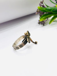 Thumbnail for 925 Silver Fly Charm Ring