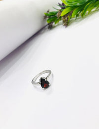 Thumbnail for 925 Silver Garnet Glow Ring