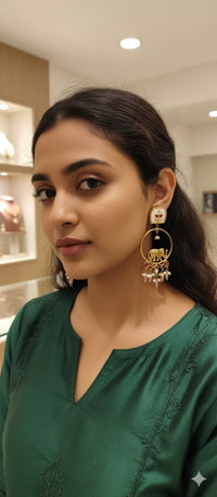 Thumbnail for Pink Elephant Motif Earrings
