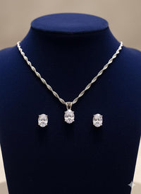 Thumbnail for 925 Silver Moonlight Pendant Set