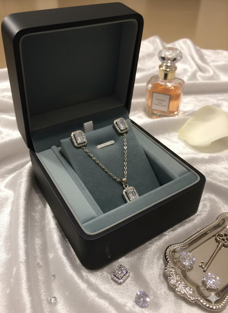 925 Silver Gleam Pendant Set