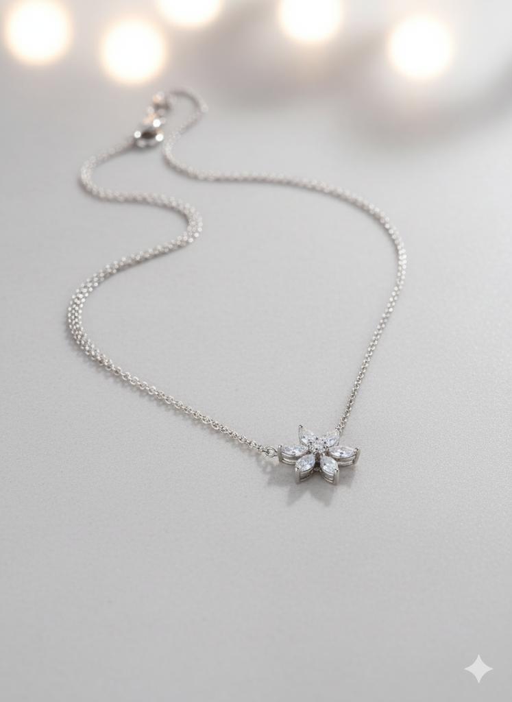 925 Silver Flower Chain