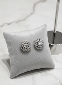 Thumbnail for Flower Stud Silver Earrings