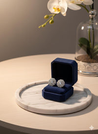 Thumbnail for Flower Stud Silver Earrings