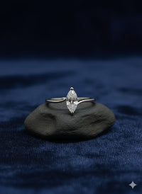 Thumbnail for 925 Silver Marquise-Cut Ring