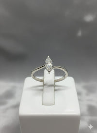 Thumbnail for 925 Silver Marquise-Cut Ring