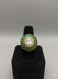 Thumbnail for Polki Emerald Ring