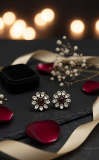 Thumbnail for Purple Flower Earrings