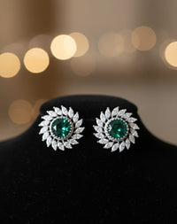 Thumbnail for Emerald Teardrop Earrings
