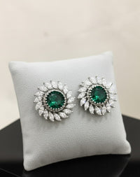 Thumbnail for Emerald Teardrop Earrings