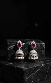 Thumbnail for Ruby Midnight Spark Earrings