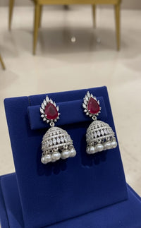 Thumbnail for Ruby Midnight Spark Earrings