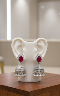 Thumbnail for Ruby Midnight Spark Earrings