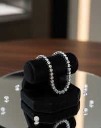 Thumbnail for 925 Silver Round Tennis Bracelet