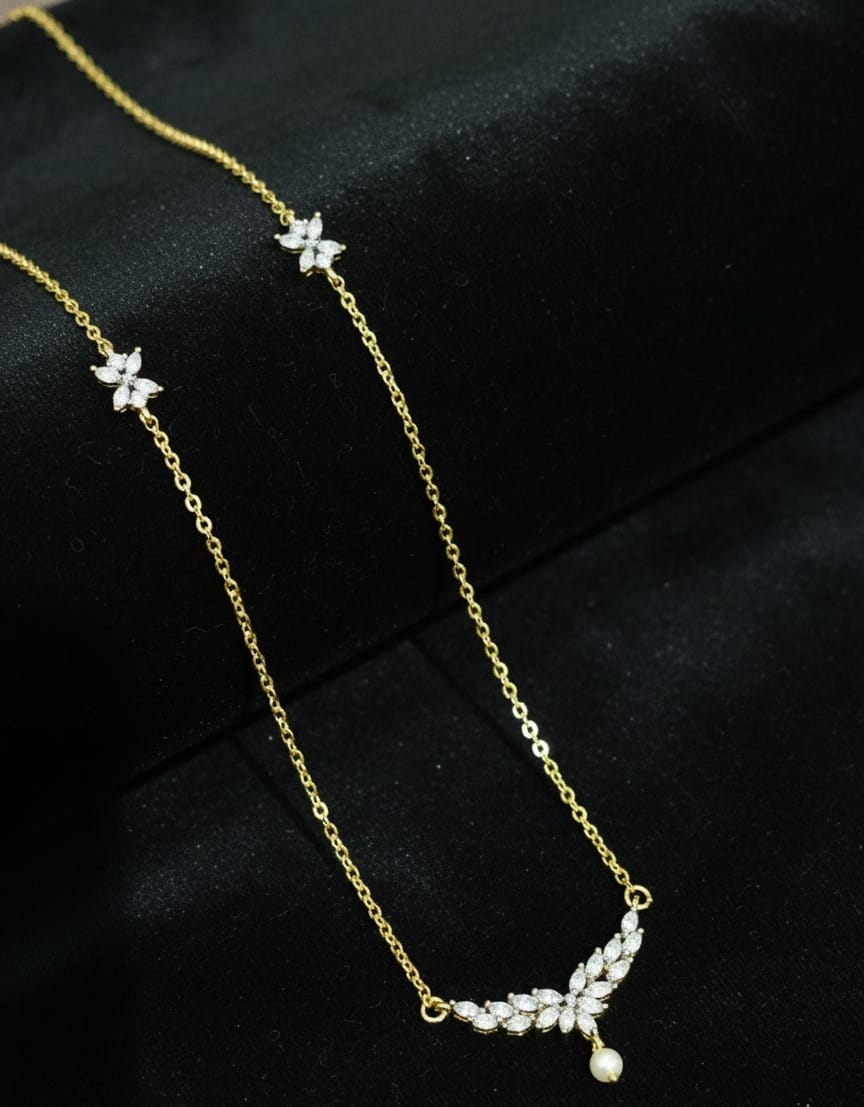Golden Stone Mangalsutra Chain