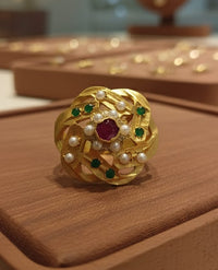 Thumbnail for Flower Jadau Ring
