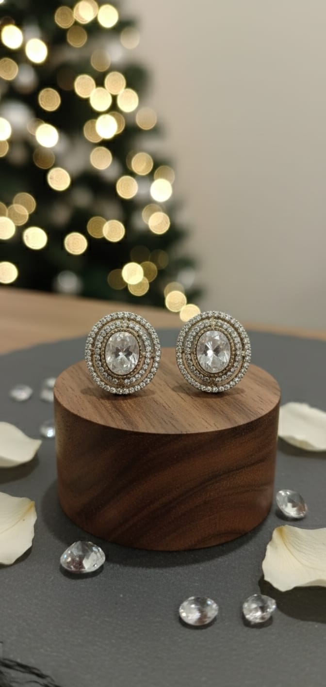 Dusky Polki Stud Earrings