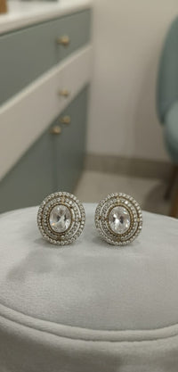 Thumbnail for Dusky Polki Stud Earrings