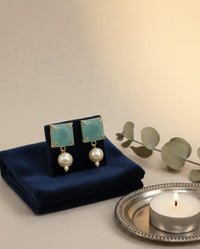 Thumbnail for Green Pearl Earrings