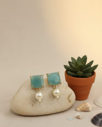 Thumbnail for Green Pearl Earrings