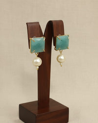 Thumbnail for Green Pearl Earrings