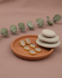 Thumbnail for Blush Stone Dangler Earrings