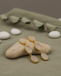 Thumbnail for Blush Stone Dangler Earrings