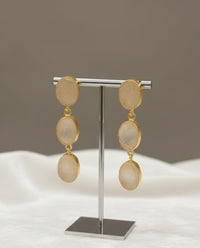 Thumbnail for Blush Stone Dangler Earrings
