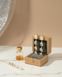 Thumbnail for Milky Stone Dangler Earrings