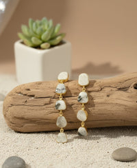 Thumbnail for Milky Stone Dangler Earrings