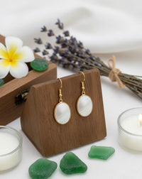 Thumbnail for Pearl Oval Earrings