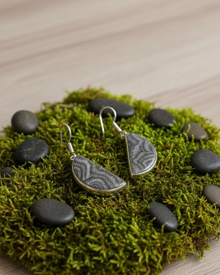 Grey Glam Earrings